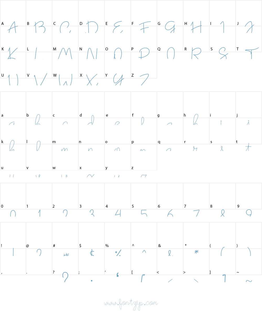 oh candy Font Character